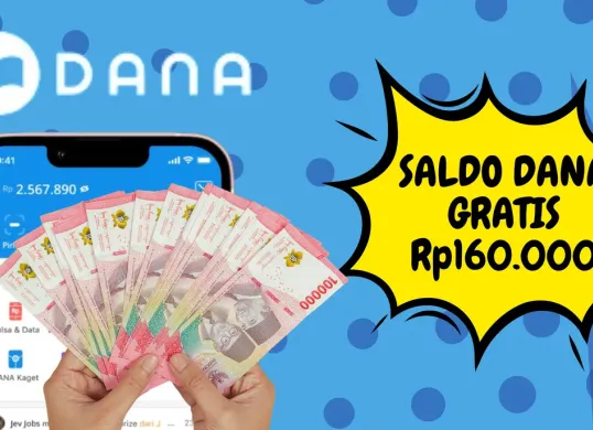 Segera ambil saldo DANA gratis Rp160.000 masuk dompet elektronik pakai aplikasi penghasil uang! (Sumber: Poskota/Nur Rumsari)