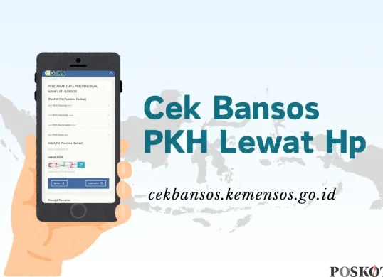 KPM dapat mengecek bansos PKH lewat hp.