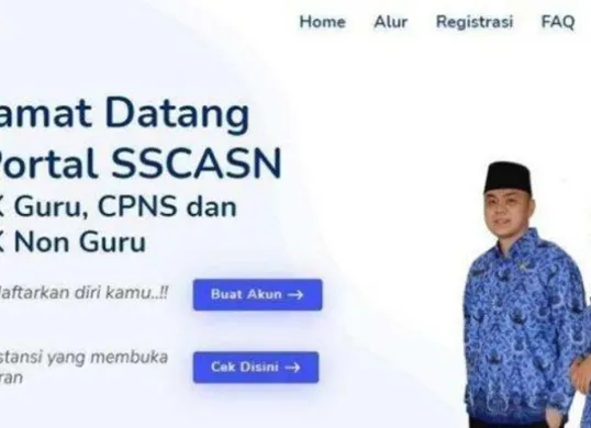 Portal resmi SSCASN, gerbang utama menuju pendaftaran CPNS. Pastikan data yang diunggah benar dan valid! (Sumber: laman SSCASN)