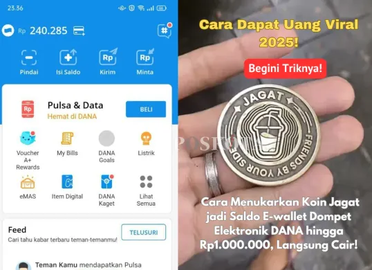 Temukan cara menukarkan koin menjadi saldo e-wallet dan raih hadiah menggiurkan! (Sumber: Poskota/Yusuf Sidiq)