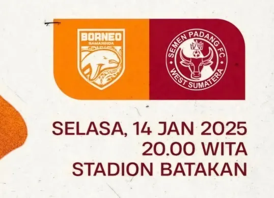 jadwal lengkap, link live streaming dan prediksi line up BRI Liga 1 Borneo FC vs Semen Padang. (Sumber: Tangkapan layar/Instagram @borneofc.id)