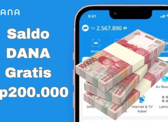 Cara klaim uang dari aplikasi penghasil saldo DANA gratis Rp200.000. (Sumber: Poskota/Syania Nurul Lita Baikuni)