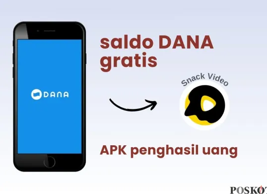 Klaim saldo DANA gratis dari aplikasi Snack Video. (Sumber: Poskota/Della Amelia)