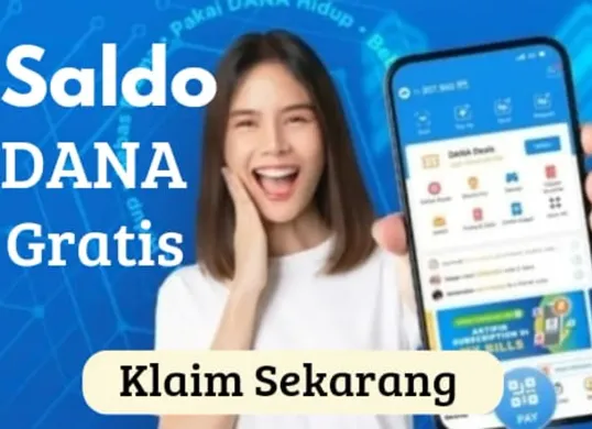 Saldo DANA gratis hari ini Jumat, 21 Maret 2025. (Sumber: Poskota/Risti Ayu Wulansari)