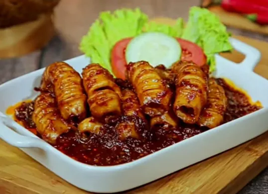 Resep cumi bakar (Sumber: Tangkap Layar YouTube/Indonesian Simple)
