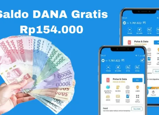 Saldo DANA Gratis Rp154.000 bisa Anda klaim tanpa NIK KTP.  (Sumber: Poskota/Syania Nurul Lita Baikuni)