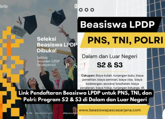 PNS, TNI, dan Polri kini punya kesempatan melanjutkan pendidikan tinggi melalui Beasiswa LPDP. Raih masa depan lebih cerah dengan gelar S2 dan S3! (Sumber: Poskota/Yusuf Sidiq)