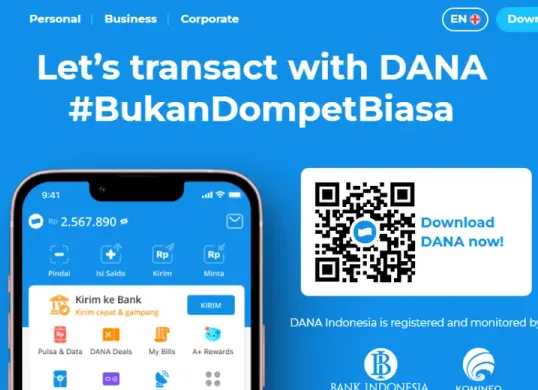 Jangan sampai tertipu, ketahui ciri-ciri link DANA Kaget disini. (Source: www.dana.id)