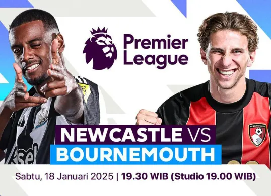 Link live streaming Newcastle United vs Bournemouth. (Sumber: Vidio)