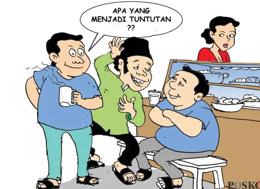 Obrolan Warteg: Pesan Keadilan (Sumber: Poskota/Yudhi Himawan)