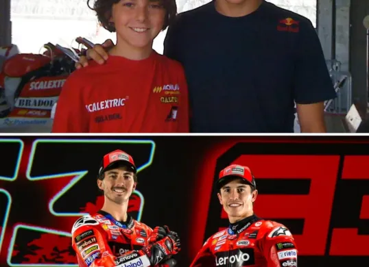 Marc Marquez dan Francesco Bagnaia punya kenangan foto pertana di 2010 dan kini berada dalam satu tim di Ducati pada MotoGP 2025 (Sumber: IG: @mgp_aerodinamycs)