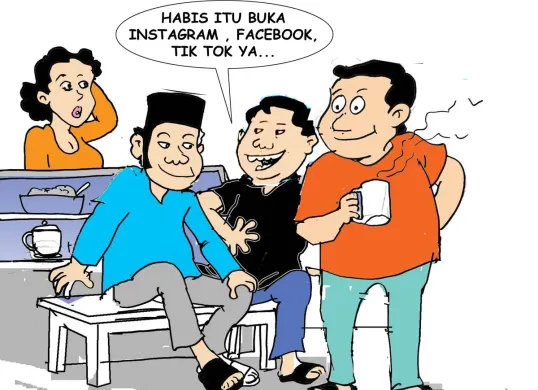 Obrolan Warteg: Mencontoh Boleh, Copas Jangan (Sumber: Poskota/ Yudhi Himawan)