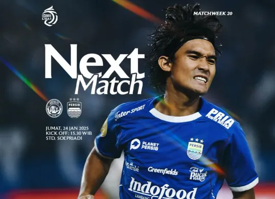 Cek link live streaming Arema FC vs Persib Bandung hari ini. (Sumber: persib.co.id)