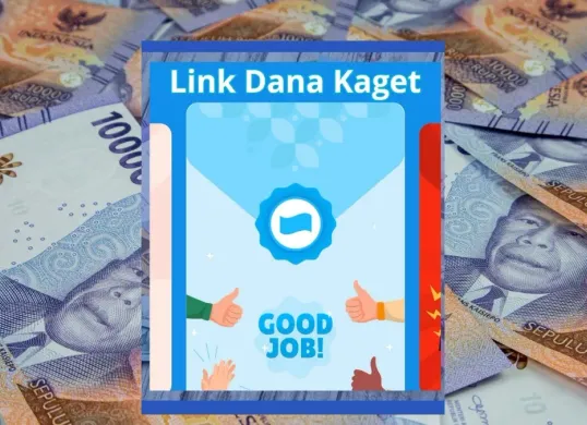 Klaim saldo DANA gunakan dompet elektronik aplikasi DANA melalui fitur link dana kaget. (Canva)