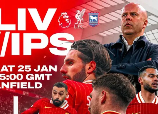 Cek prediksi starting line up XI Liverpool vs Ipswich Town di pekan 23 Liga Inggris 2024/2025 (Sumber: Instagram @liverpool)