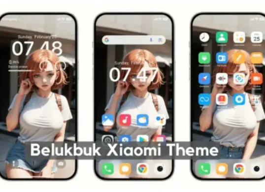 tema Xiaomi HyperOS yang mirip dengan iPhone (Sumber: HyperOS Theme)