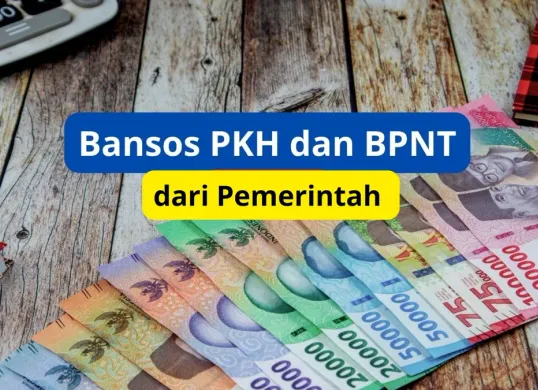 Daftar bansos PKH dan BPNT periode 2025 melalui Cek Bansos. (Canva)
