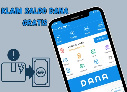 Trik cepat klaim saldo DANA gratis ke dompet elektronik. (Sumber: Poskota/edited by Syifa Luthfiyah)