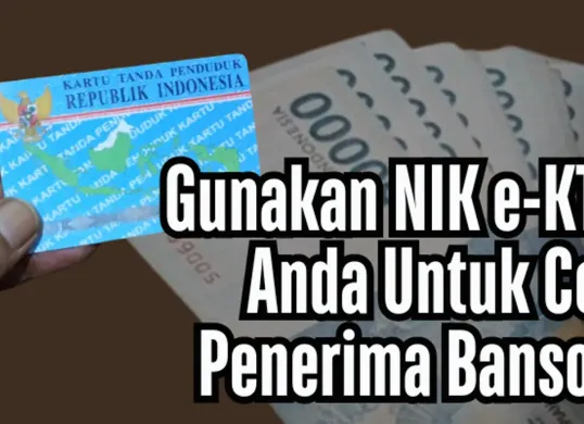 NIK e-KTP KPM merupakan salah satu kunci untuk mengecek status nama penerima Bansos PKH dan BPNT (Sumber: Poskota/Dadan Triatna)