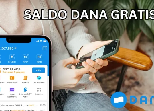 Cara dapatkan saldo DANA gratis dari aplikasi penghasil uang. (Sumber: Canva)