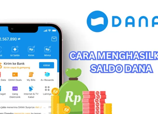 Cara mengahasilkan saldo DANA gratis. (Sumber: Poskota/Legenda Kinanty Putri)