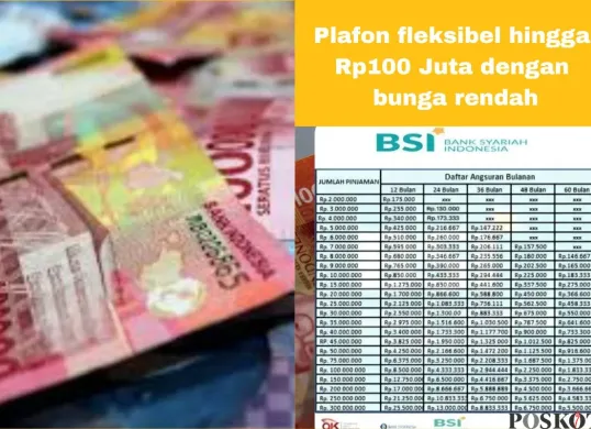 Jenis-jenis pinjaman KUR BSI 2025. (Sumber: Poskota/Arip Apandi)