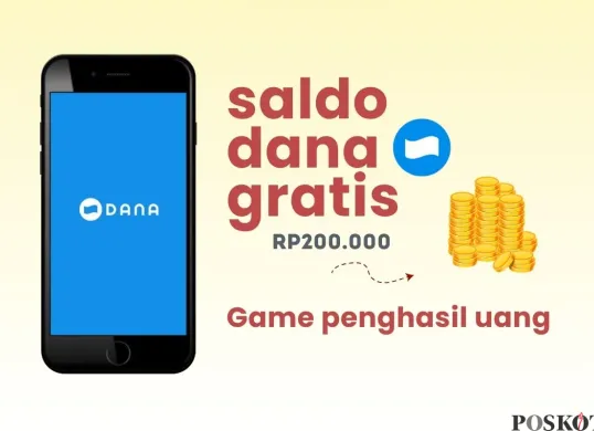 Game penghasil saldo DANA gratis Rp200.000 yang langsung ditransfer ke dompet digital. (Sumber: Poskota/Della Amelia)