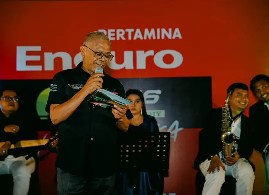 Acara penutupan Pertamina Enduro VR46 Riders Academy di Hotel Pullman, Lombok Mandalika Beach Resort. (Sumber: MGPA)