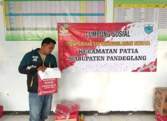 Salah satu lumbung sosial di Pandeglang yang alami kekosongan stok logistik. (Sumber: Dok. Dinsos Pandeglang)