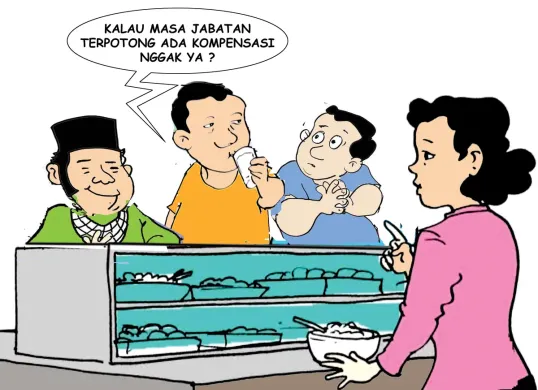 Obrolan Warteg: Masa Jabatan Terpotong (Sumber: Poskota/ Yudhi Himawan)