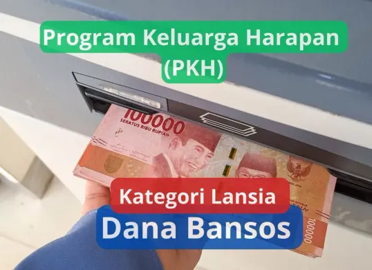 Dana bansos PKH kategori lansia periode 2025 cair ke rekening KKS Himbara. (Canva)