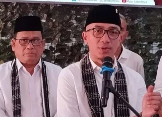 Calon Bupati dan Wakil Bupati Lebak terpilih, Hasbi Jayabaya dan Amir Hamzah. (Sumber: Dok. KPU Lebak)