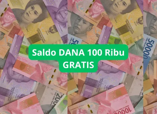 Klaim Saldo DANA Gratis pakai aplikasi dompet elektronik e-wallet. (Canva)