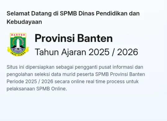 Dokumen daftar ulang SPMB Banten 2025 bagi siswa yang lolos seleksi. (Sumber: SPMB Banten)