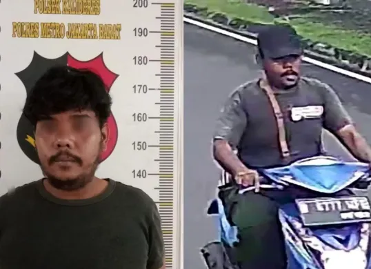 Polisi menangkap seorang pria berinisial IM, 24 tahun, yang diduga melakukan perampasan atau jambret terhadap seorang perempuan bernama Rinda. (Sumber: Dok Polsek Kalideres)