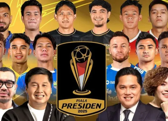 Ilustrasi Piala Presiden 2025. Cek link live streaming, skuad pilihan warga serta debut tim internasional. (Sumber: Instagram/@officiallpialapresiden)