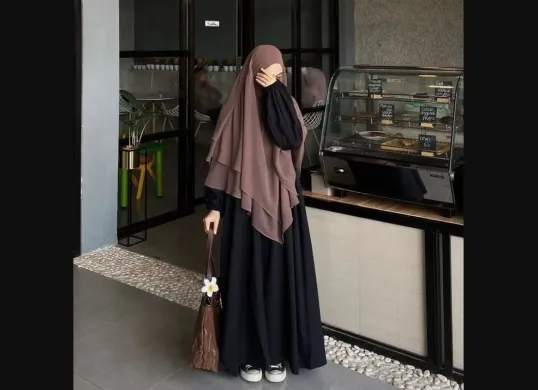 Paduan outfit hijab cadar 2025 (Sumber: Pinterest)