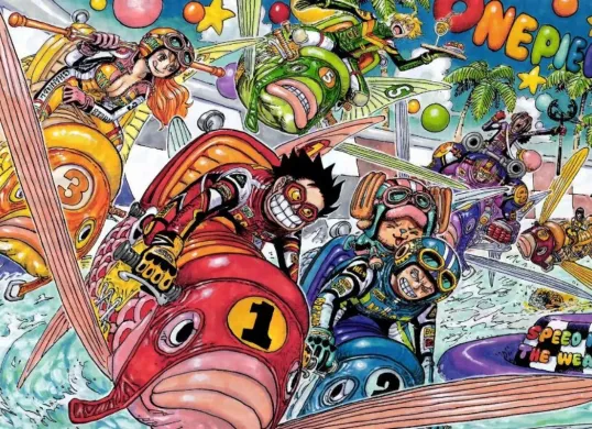 Serial One Piece karya Eiichiro Oda. (Sumber: X/@unonumero_56)