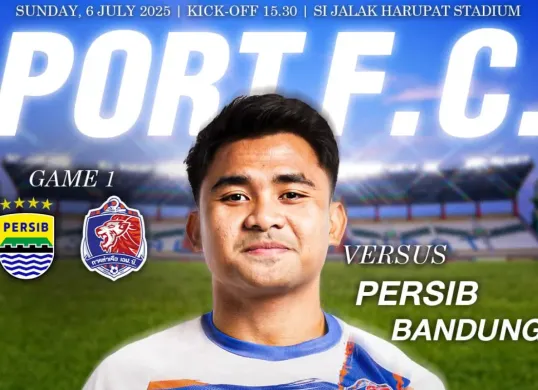 Ilustrasi link live streaming pertandingan Piala Presiden 2025 antara Persib Bandung vs Port FC. (Sumber: X/@portfcsandpit)
