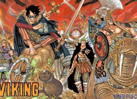 Potret kru Mugiwara dalam Arc Elbaf, One Piece. (Sumber: X/@MarcoGrandFleet)