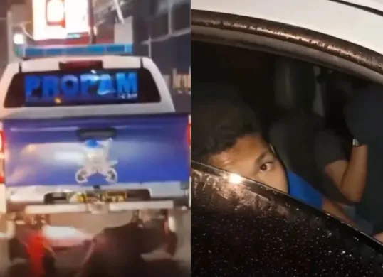Mobil dinas propam Tapanuli Selatan diduga tabrak lari (Sumber: Instagram/@fakta.Indo)