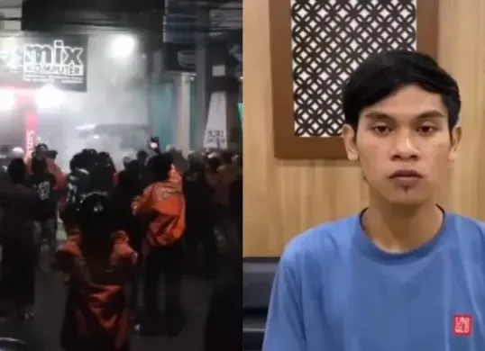 Sosok Takbirdha Tsalasiwi Wartyana yang viral karena diduga terlibat dalam insiden penganiayaan. (Sumber: X/@merapi_uncover)