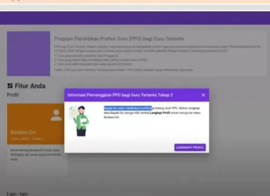 Cara konfirmasi kesediaan SIMPKB untuk PPG Guru Tertentu 2025 tahap 2. (Sumber: Istimewa)