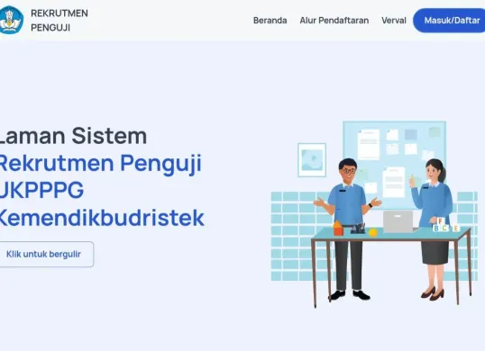 Laman web Pendaftaran UKPPPG 2025. (Sumber: tangkapan layar)