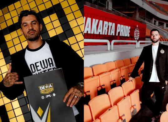 Potret Stefano Lilipaly (kiri) dan Jordi Amat (kanan) yang menjadi sorotan dalam bursa transfe Liga 1. (Sumber: Instagram)