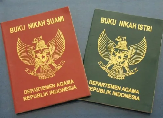 Ilustrasi buku nikah. (Sumber: Dok. Kemenag Lampung Timur)