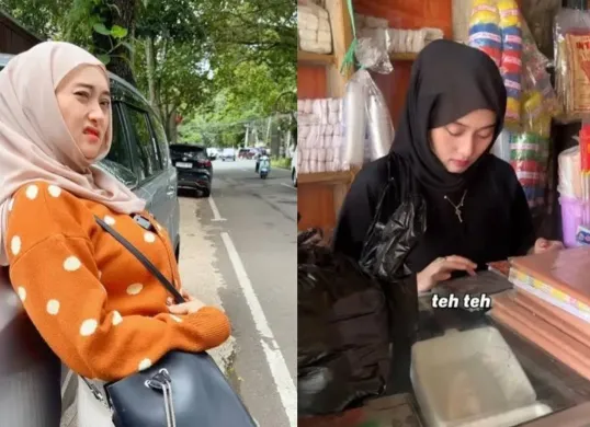 Winda Herlina, teteh sembako yang sedang viral. (Sumber: tangkapan layar)