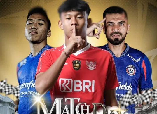 Prediksi skor dan link live streaming Liga Indonesia All Stars vs Arema FC sore ini. (Sumber: Instagram)