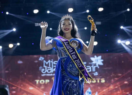 Miss Jakarta Fair 2025 Nathasya Rizka Sakila (Sumber: Dok. JFK)
