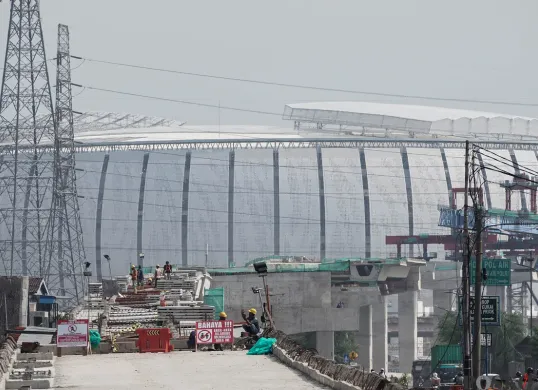 Progres Pembangunan Jalan Tol Harbour Road II